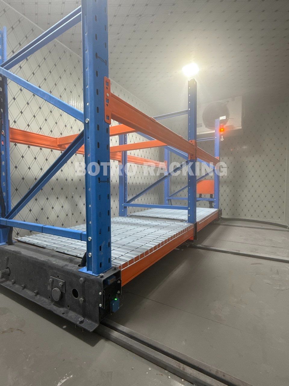 cold storage mobile racking system