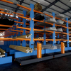 Mobile cantilever racking for warehouse