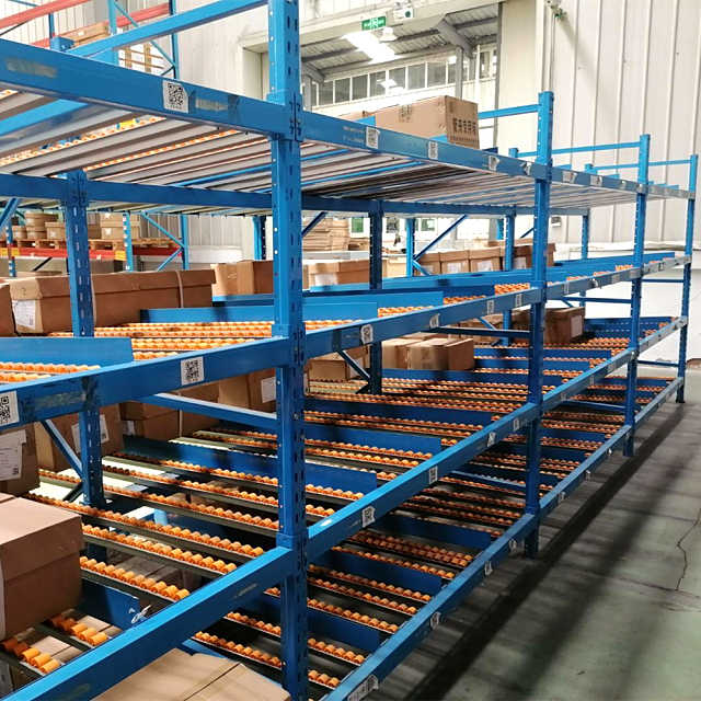 High Efficiency Carton Flow Rack for Warehouse Storage