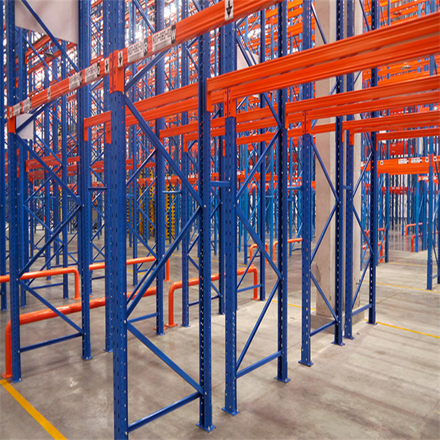 Powder Coated Q235B Steel Industrial Double Deep Pallet Racking Systems