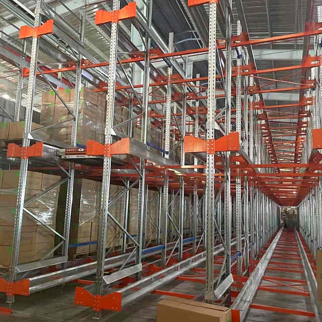 Steel Q235 Customized Selective Pallet Shuttle Racking System