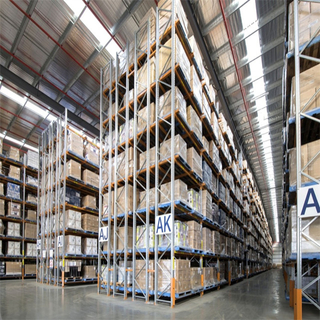 Powder Coated Q235B Steel Industrial Double Deep Pallet Racking Systems