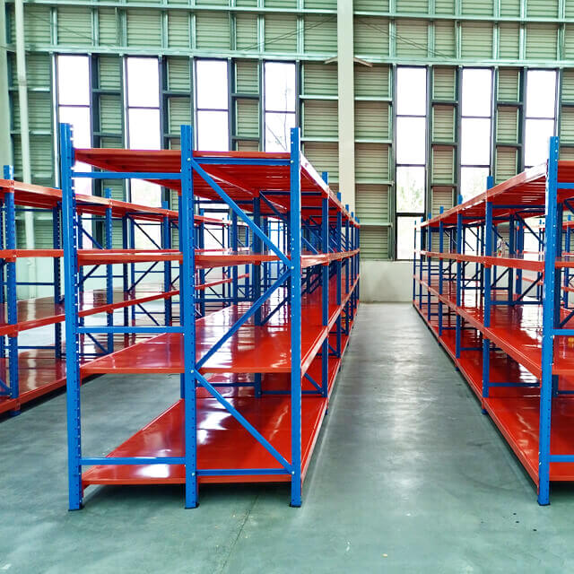 Adjustable Warehouse Steel Decking Shelves with Extension Facility