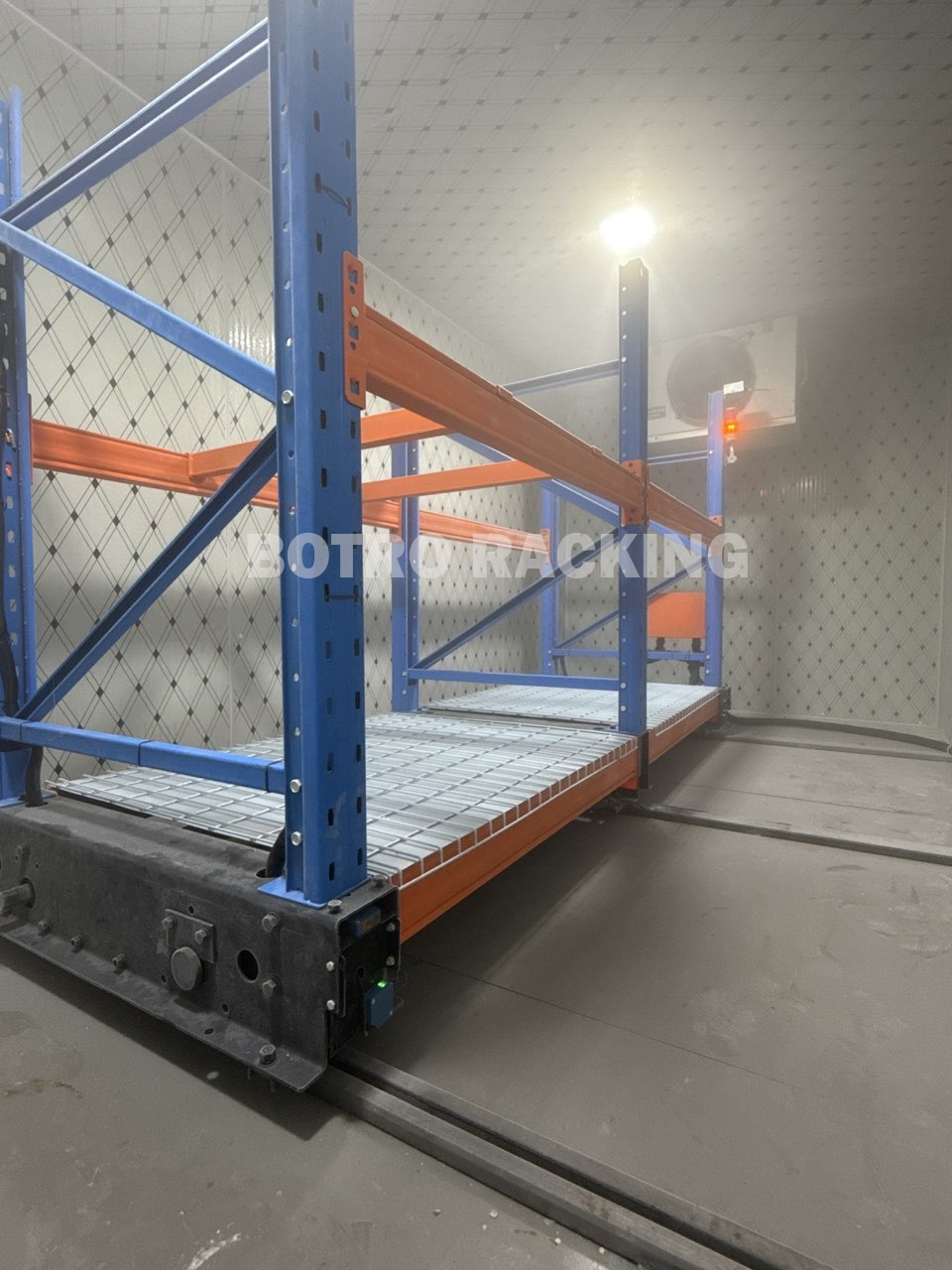 cold storage mobile racking system