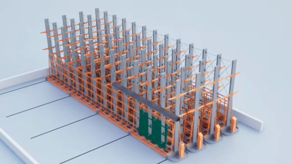 Mobile Cantilever Racking for Storing Special Materials