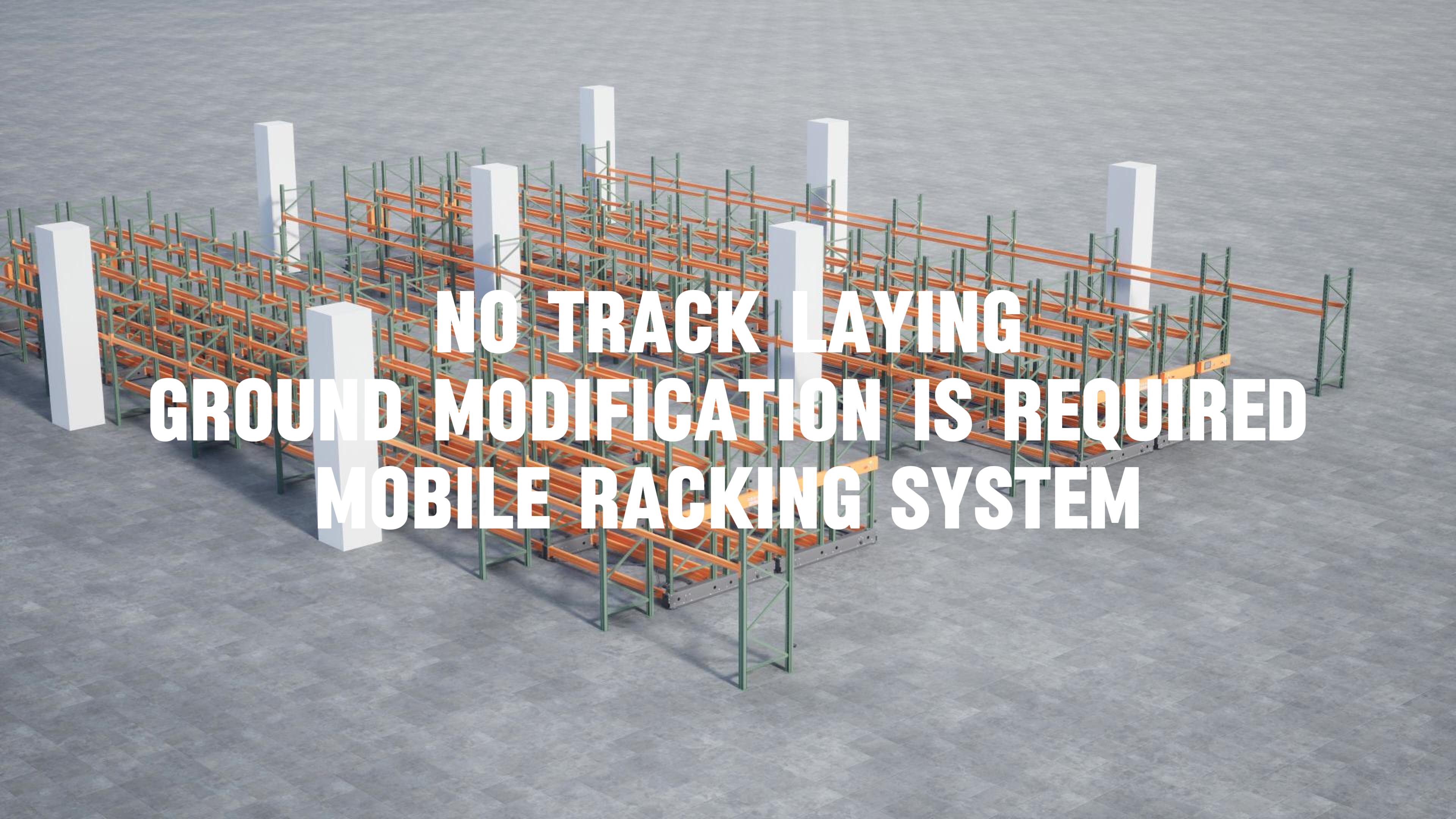 No track laying and ground modification is required: Mobile racking system improves the utilization of high-rise warehouses